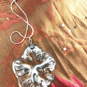 Wildflower Designer nyakék üveg-ezüst-arany nemesfém Valentin napra - ékszer - nyaklánc - medálos nyaklánc - Meska.hu