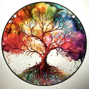 Spirituális ÜVEGKÉP WORKSHOP - gyere és alkoss valami extrát, iparművész műtermében - otthon & életmód - dekoráció - spiritualitás - mandala - Meska.hu
