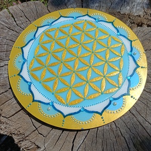 Az Élet virága mandala  - otthon & életmód - dekoráció - spiritualitás - mandala - Meska.hu