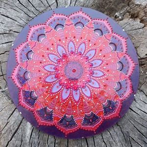 Tűzvirág mandala  - otthon & életmód - dekoráció - spiritualitás - mandala - Meska.hu