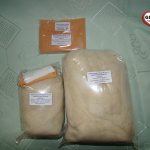 Baba alapanyag csomag 38 cm magas waldorf jellegű babához, MEDITERRÁN SZÍNBEN - kellékek & szerszámok - vegyes alapanyag - gyapjú, nemez - Meska.hu