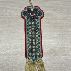 Hímzett könyvjelző - hardanger hímzéssel , Könyv & Zene, Könyvjelző, Hímzés, MESKA