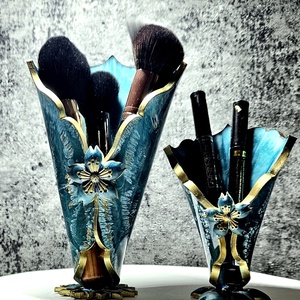 Kehely formájú asztali dísz, sminkecset tartó, műkörmös ecsettartó, toll tartó, dekor virágtartó - otthon & életmód - dekoráció - asztal és polc dekoráció - asztaldísz - Meska.hu