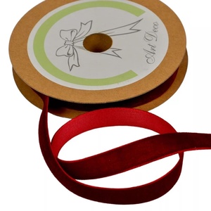 Bordó bársony szalag - 15 mm széles (1 méter) - kellékek & szerszámok - rövidáru - szalag, pánt - Meska.hu