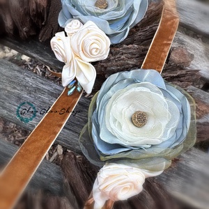 A grófné hagyatékából I. ... egyedi vintage menyasszonyi öv - esküvő - ruha - menyasszonyi ruha - Meska.hu