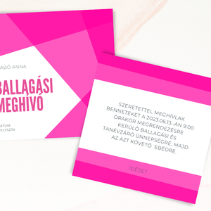 Ballagási meghívó különböző színekben #elements - otthon & életmód - papír, írószer - ajándékozás kellékei - meghívó - Meska.hu