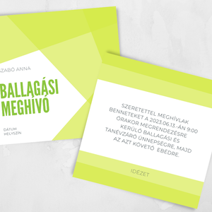 Ballagási meghívó különböző színekben #elements - otthon & életmód - papír, írószer - ajándékozás kellékei - meghívó - Meska.hu