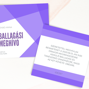 Ballagási meghívó különböző színekben #elements - otthon & életmód - papír, írószer - ajándékozás kellékei - meghívó - Meska.hu