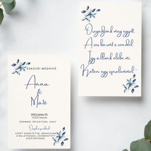 Esküvői meghívó borítékkal #jégvirág, Esküvő, Meghívó & Kártya, Meghívó, Fotó, grafika, rajz, illusztráció, Meska