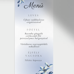 Menükártya meghívóhoz - esküvő - meghívó & kártya - menü - Meska.hu