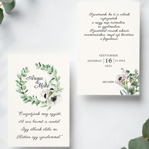 Esküvői meghívó borítékkal #whitepoppy, Esküvő, Meghívó & Kártya, Meghívó, Fotó, grafika, rajz, illusztráció, MESKA