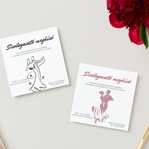 Szalagavató meghívó #dance - otthon & életmód - papír, írószer - ajándékozás kellékei - meghívó - Meska.hu