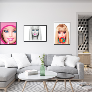 Barbie fali kép, Otthon & Lakás, Dekoráció, Kép & Falikép, Üvegkép, Fotó, grafika, rajz, illusztráció, MESKA