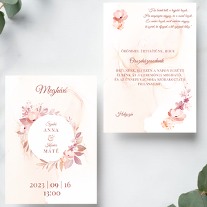 Esküvői meghívó borítékkal #blsh - esküvő - meghívó & kártya - meghívó - Meska.hu