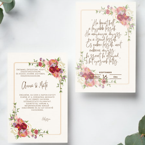 Esküvői meghívó #frame - esküvő - meghívó & kártya - meghívó - Meska.hu