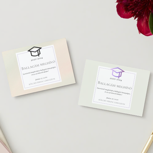 Ballagási meghívó #simple - otthon & életmód - papír, írószer - Meska.hu