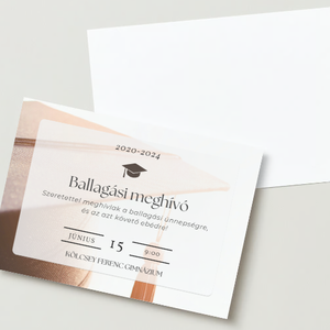 Ballagási meghívó #photo, Otthon & Életmód, Papír, írószer, Meghívó, Ballagási meghívó, Fotó, grafika, rajz, illusztráció, Ballagási meghívó készítése akár egyedi kérésre, például saját fotó felhasználásával. 
Kérhető 1, v..., MESKA
