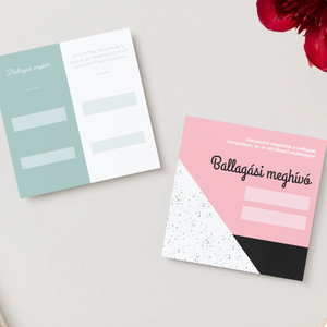 Ballagási meghívó #alakzatok - Meska.hu