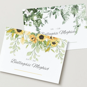 Ballagási meghívó #hangingleaves - otthon & életmód - papír, írószer - ajándékozás kellékei - meghívó - Meska.hu