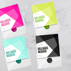 Ballagási meghívó különböző színekben #elements - Meska.hu