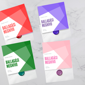 Ballagási meghívó különböző színekben #elements - otthon & életmód - papír, írószer - ajándékozás kellékei - meghívó - Meska.hu