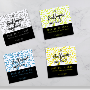 Ballagási meghívók különböző színekben #tendril - otthon & életmód - papír, írószer - ajándékozás kellékei - meghívó - Meska.hu