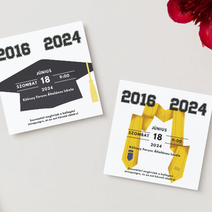 Ballagási meghívó #graduate, Otthon & Életmód, Papír, írószer, Ajándékozás kellékei, Meghívó, Fotó, grafika, rajz, illusztráció, MESKA