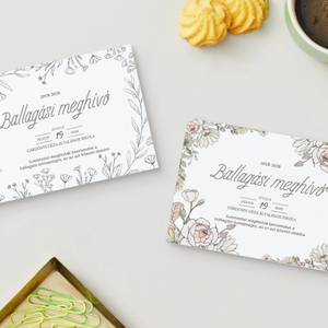 Ballagási meghívó #minimal, Otthon & Életmód, Papír, írószer, Ajándékozás kellékei, Meghívó, Fotó, grafika, rajz, illusztráció, MESKA