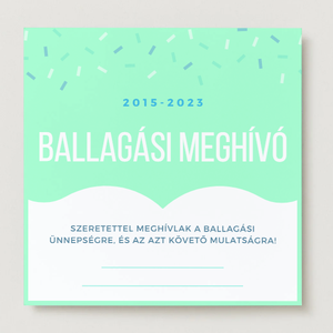 Ballagási meghívó #muffin - otthon & életmód - papír, írószer - ajándékozás kellékei - meghívó - Meska.hu