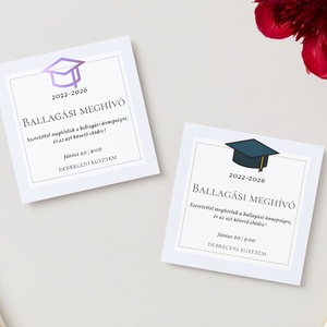 Ballagási meghívó #diploma - Meska.hu