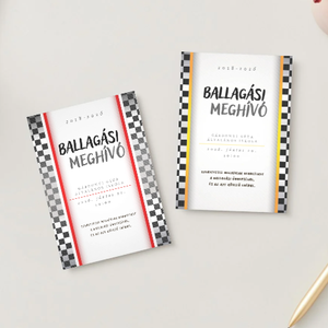 Ballagási meghívó fiúknak #race - Meska.hu