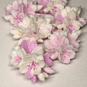 Sakura Ünnep - szójaviasz gyertya virágokkal - otthon & életmód - gyertya, illat, aroma - gyertya - Meska.hu