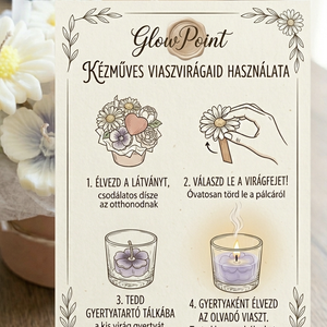 Őszi virágbox szójaviasz - otthon & életmód - dekoráció - asztal és polc dekoráció - asztaldísz - Meska.hu