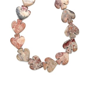 Jáspis pikk forma 19-20x24mm ékszerkészítő alapanyag (füzér), Kellékek & szerszámok, Ásvány alapanyag, Ásványfüzér, , MESKA