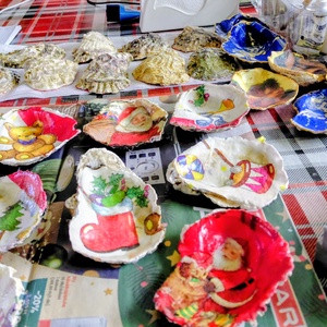 Kagyló dísz - Meska.hu