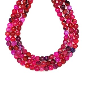 Achát tűz szinezett fazettált mályva golyó 6mm  ékszerkészítő alapanyag (füzér), Kellékek & szerszámok, Ásvány alapanyag, Ásványfüzér, , MESKA