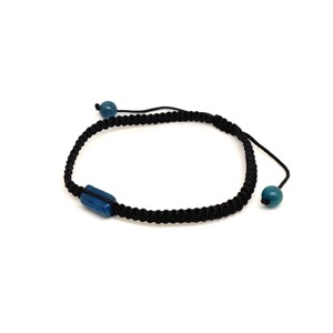 Apatit csomózott állítható karkötő 7x11mm - Meska.hu
