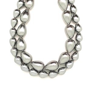 Kagyló bevonatos csepp 10x13mm ékszerkészítő alapanyag (füzér), Kellékek & szerszámok, Ásvány alapanyag, Ásványfüzér, , MESKA