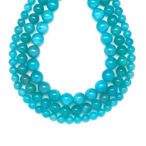 Amazonit golyó A 8-9mm  ékszerkészítő alapanyag (füzér), Kellékek & szerszámok, Ásvány alapanyag, Ásványfüzér, , MESKA