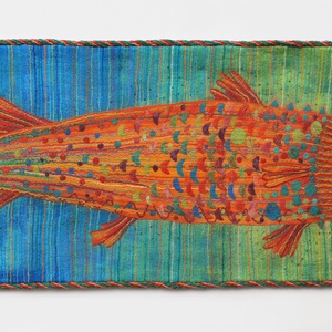 Nemez falikép Vízben. Mérete: 70 x 180 cm RENDELHETŐ - művészet - textilkép - nemezelt - Meska.hu