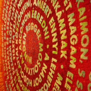 Fohász - nemezkép 122 X 119 cm, Művészet, Textilkép, Nemezelt, Nemezelés, MESKA