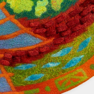 Sárkány. Nemezkép - művészet - textilkép - nemezelt - Meska.hu