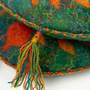 Gránátalmás nemezpárna, díszpárna  - otthon & életmód - lakástextil - párna & párnahuzat - díszpárnahuzat - Meska.hu