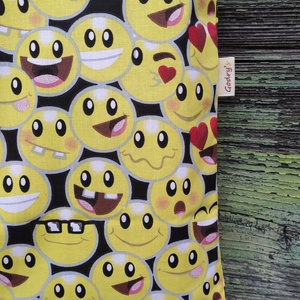 Emoji mintás szatyor  - táska & tok - bevásárlás & shopper táska - shopper, textiltáska, szatyor - Meska.hu