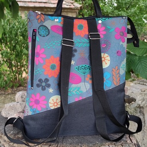 Vízlepergető mintás hátizsák - táska & tok - hátizsák - hátizsák - Meska.hu