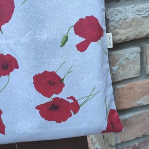 Pipacsos bevásárló táska  - táska & tok - bevásárlás & shopper táska - shopper, textiltáska, szatyor - Meska.hu