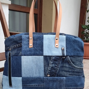 Farmer utazótáska újrahasznosított alapanyagból  - táska & tok - kézitáska & válltáska - válltáska - Meska.hu