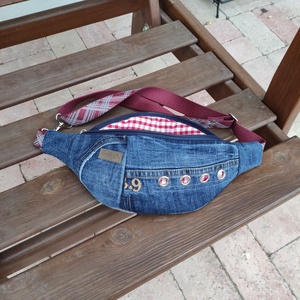 Upcycled övtáska S méret - Meska.hu