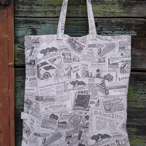 Vagány szatyor / vászontáska  - táska & tok - bevásárlás & shopper táska - shopper, textiltáska, szatyor - Meska.hu
