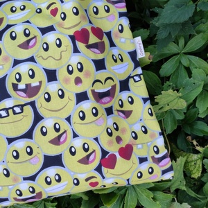 Emoji mintás szatyor  - táska & tok - bevásárlás & shopper táska - shopper, textiltáska, szatyor - Meska.hu